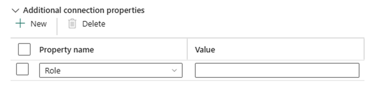Connection property settings in Snowflake connector