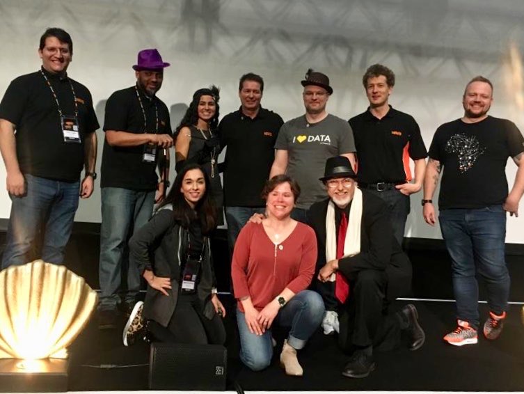 Image of the SQLBits Keynote crew from SQLBits 2019