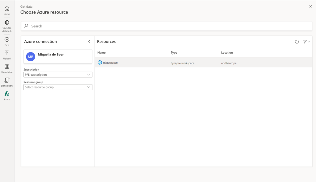 Connect to a synapse workspace