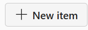New item button in Fabric workspace.