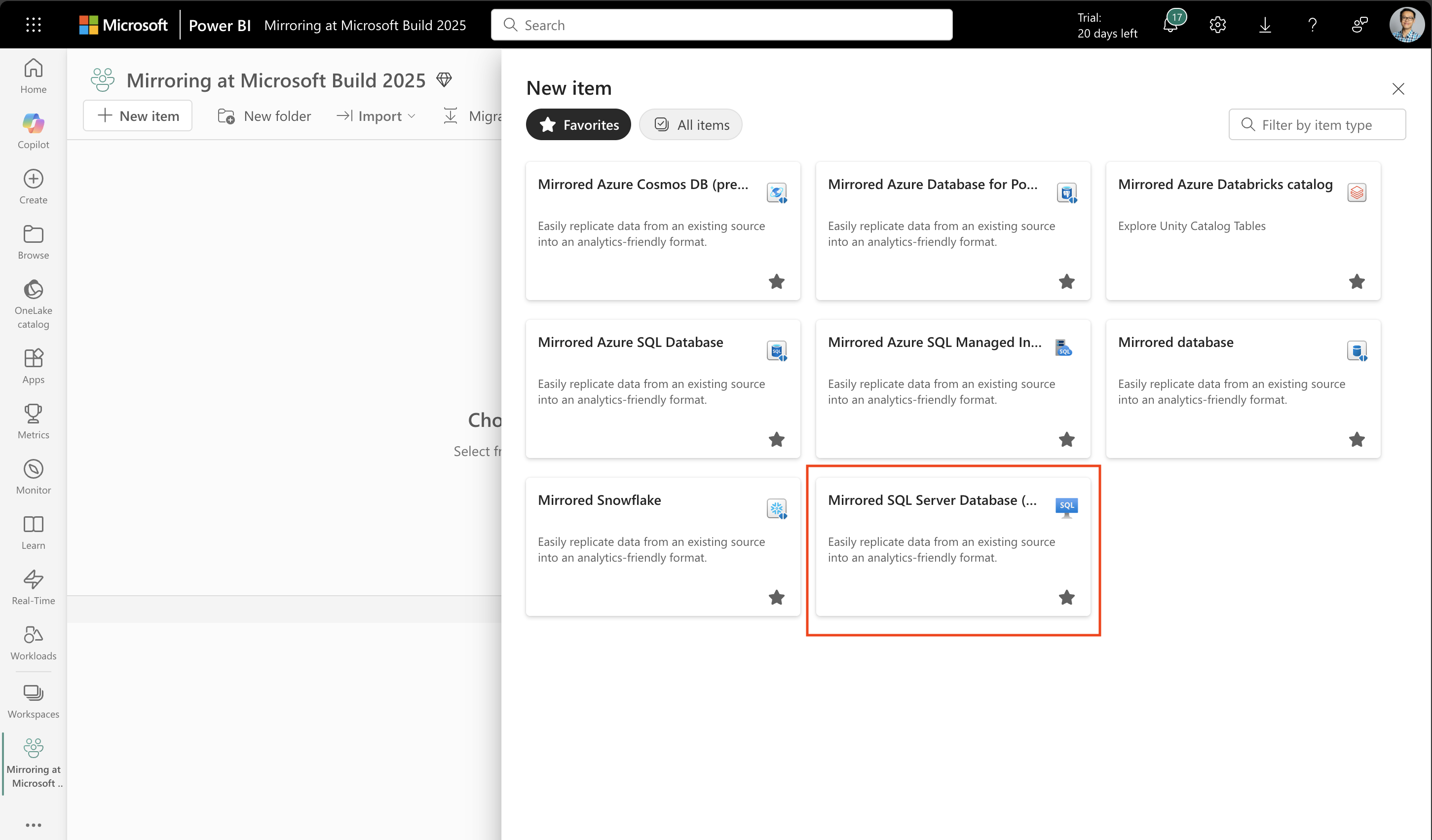 What’s new with Mirroring in Fabric at Microsoft Build 2025 | Microsoft ...
