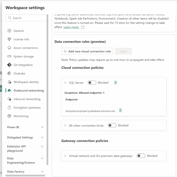 outbound access protection for data factory