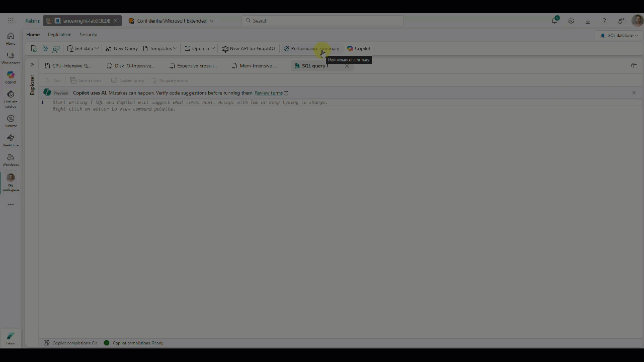Memory consumption metrics in Fabric SQL Database | Microsoft Fabric ...