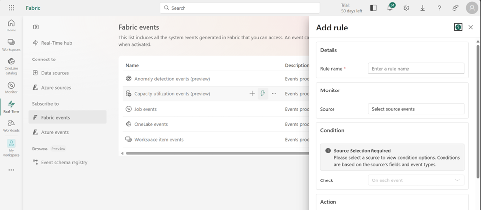 Activator Rule Panel