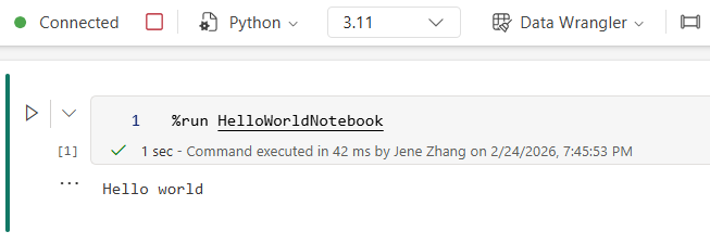 Reference run python notebook