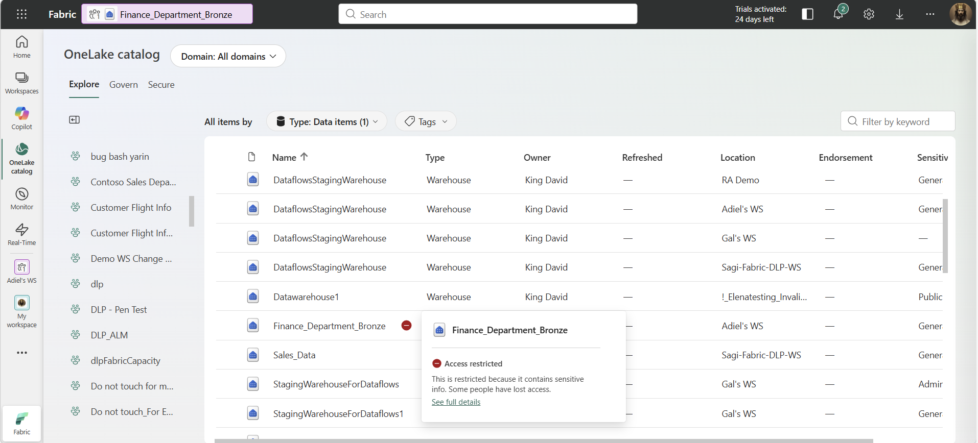 New data protection capabilities in Microsoft Fabric: Native security ...