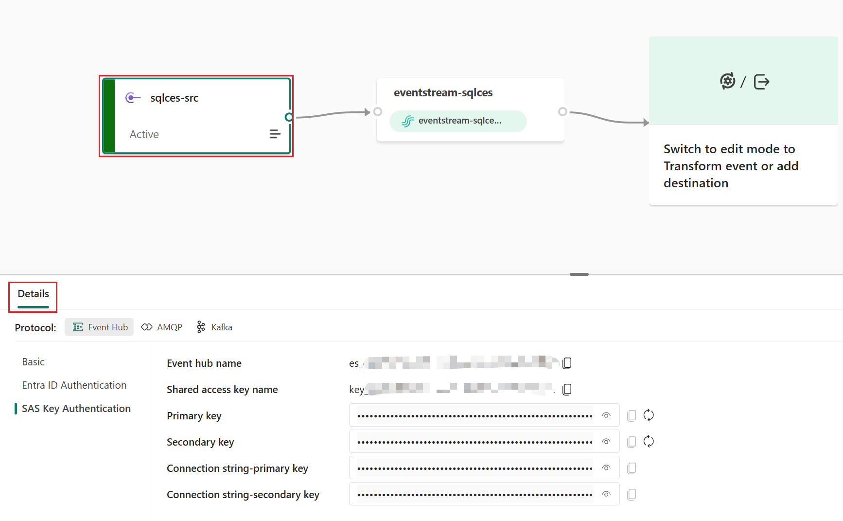 Fabric Eventstream Custom Endpoint