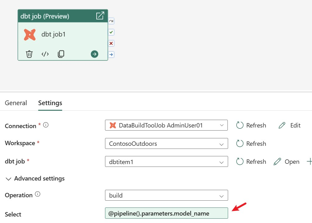 Pipeline-Parameterisierung